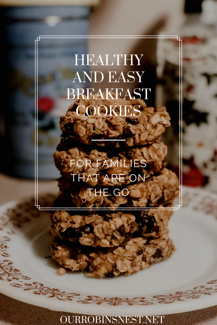 Healthy and easy Breakfast cookies for familes that are on the go