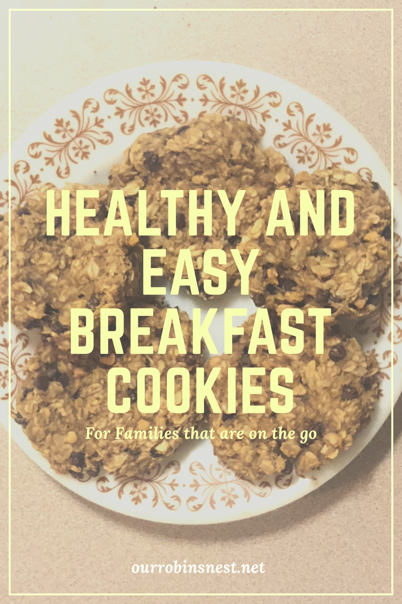 Healthy and easy breakfast cookies for families that are on the go