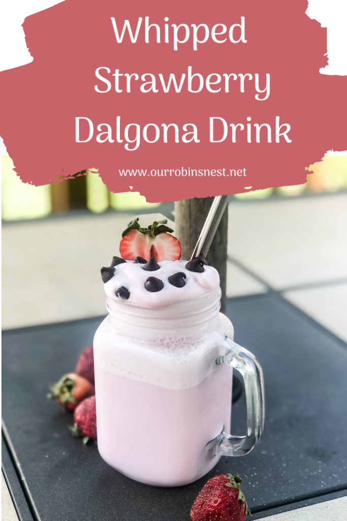 Whipped Strawberry Dalgona