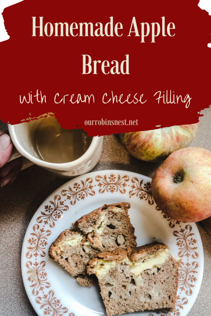 Delicious Apple Bread with Cream Cheese Filling