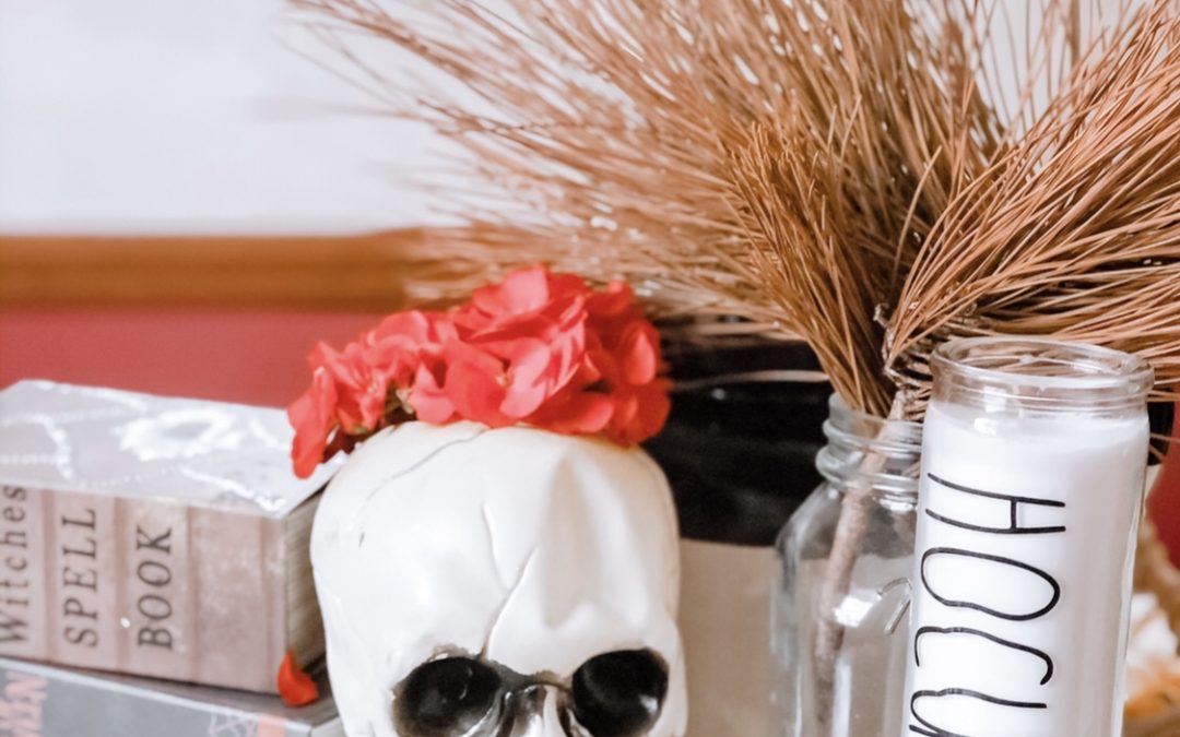 How To Make A Simple Floral Skull With Real Flowers
