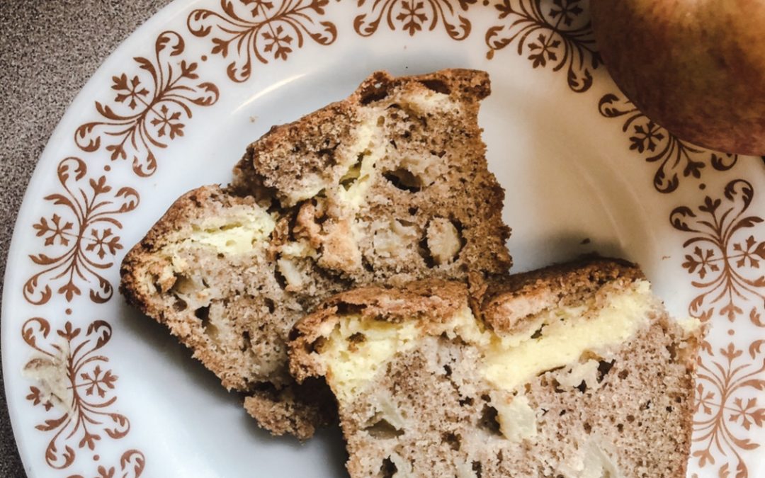 Homemade Apple Bread With Cream Cheese Filling