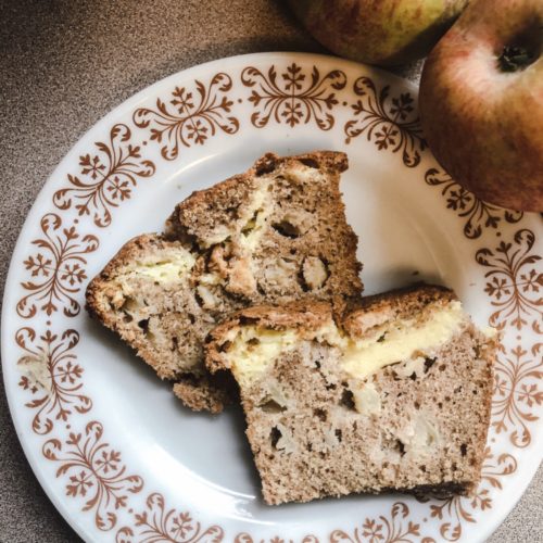 Apple Bread with Cream Cheese Fiilling