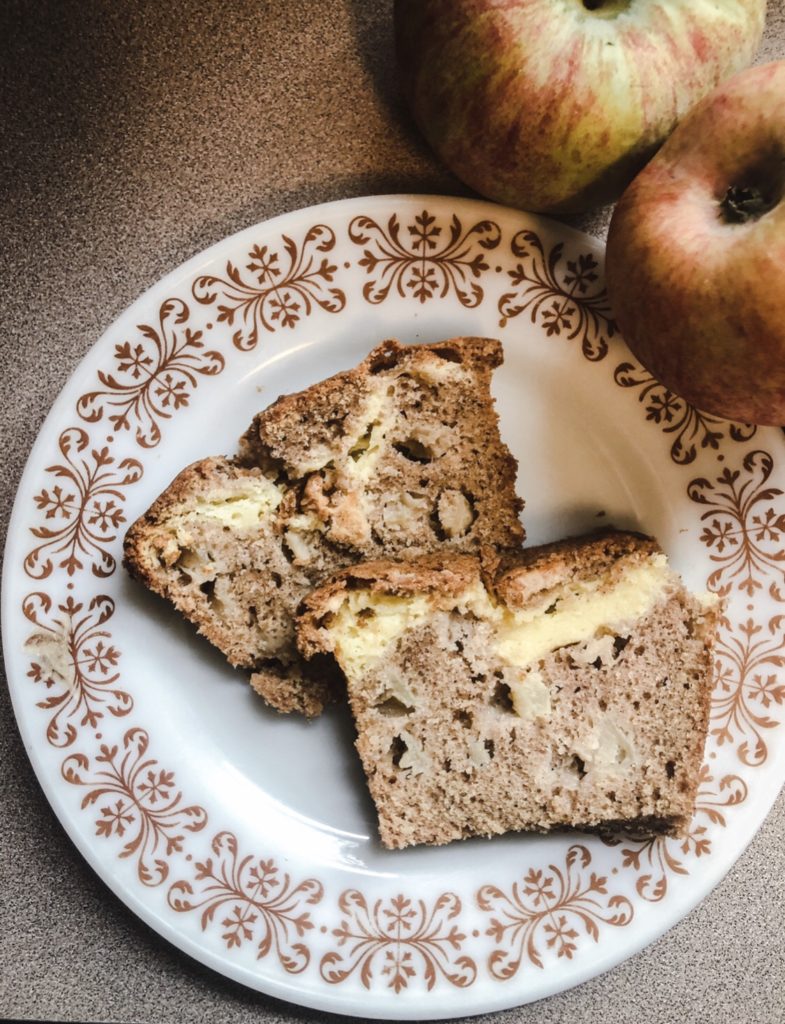 Apple Bread with Cream Cheese Filling