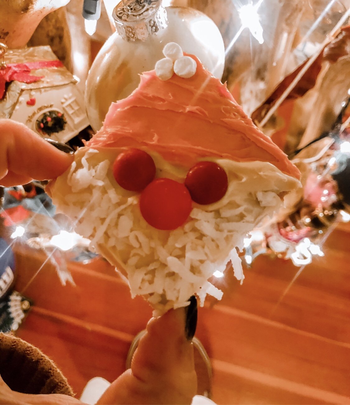 no bake graham cracker santa cookies