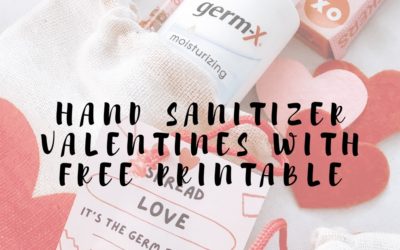 Hand Sanitizer Valentines with Free Printable