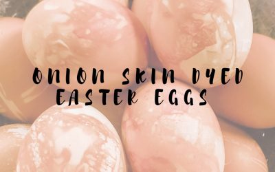 Onion Skin Dyed Easter Eggs