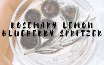 Rosemary Lemon Blueberry Spritzer