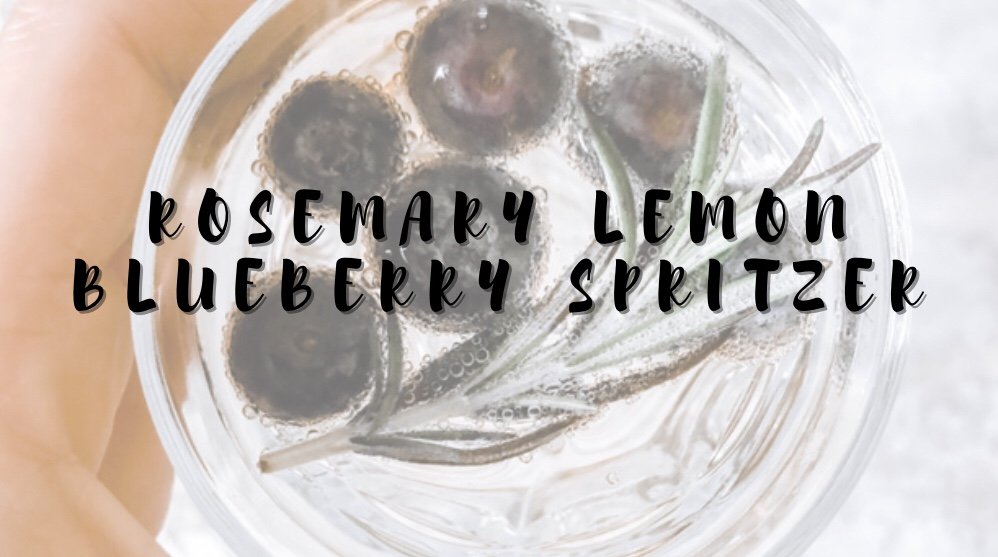 Rosemary Lemon Blueberry Spritzer