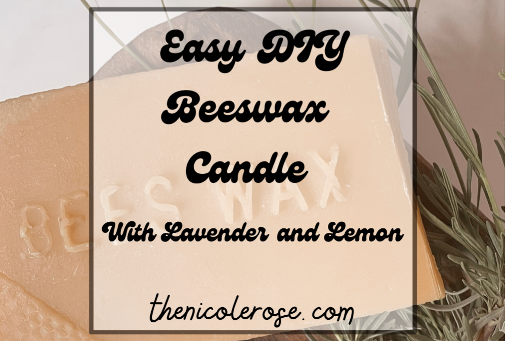 Easy DIY Beeswax Candle