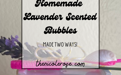 Homemade Lavender Scented Bubbles