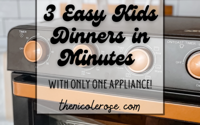Three easy dinners in minutes