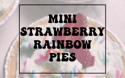 Mini Strawberry Rainbow Pies