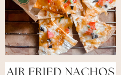 Air-fried nachos with homemade seasoning