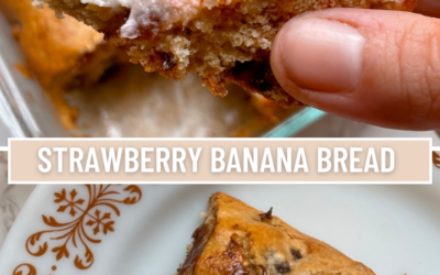 Strawberry Cheesecake Banana Bread