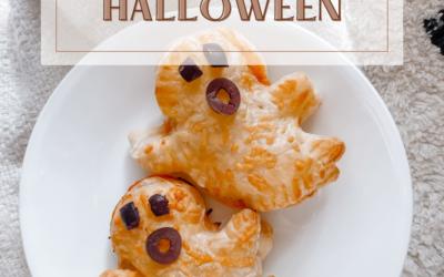 Spooky Puff Pastry Pizzas for Halloween