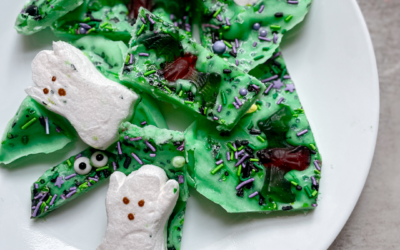 Halloween Frozen Yogurt Bark Recipe