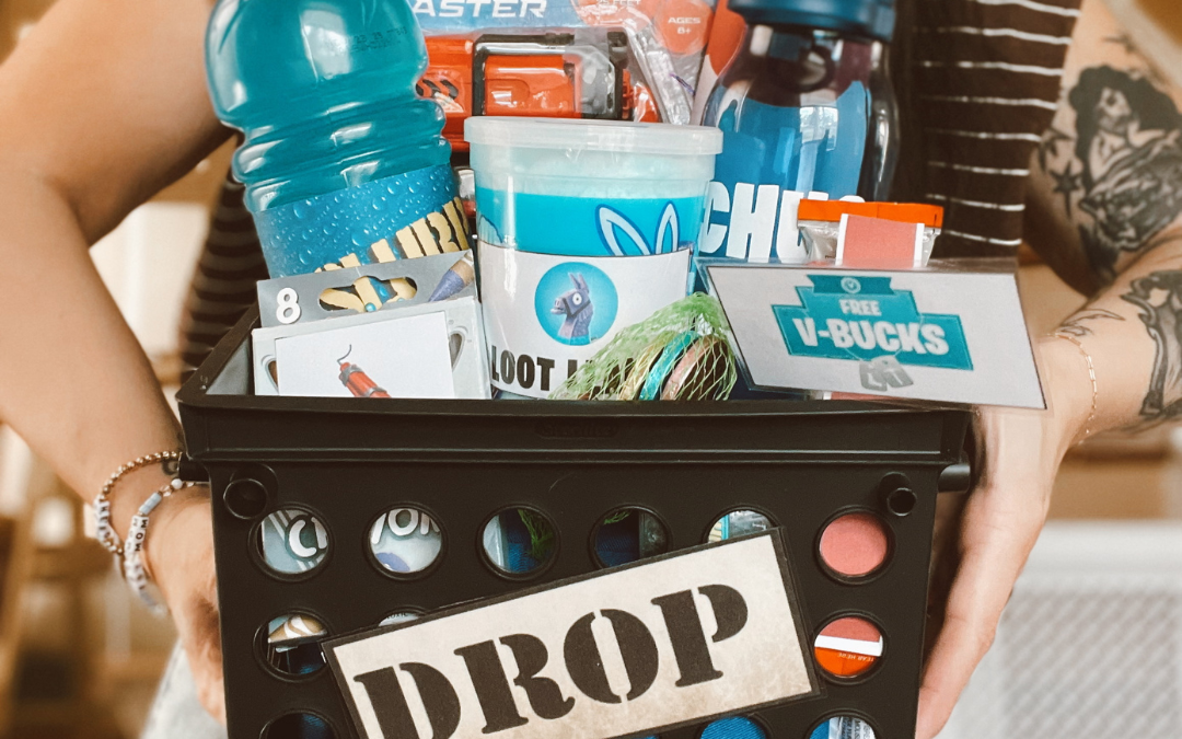 DIY Fortnite Supply Drop Gift Bask